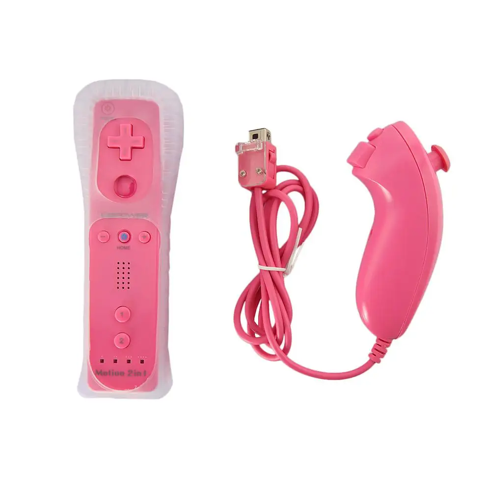 ViGRAND 1 комплект 2 в 1 пульт Nunchuck контроллер со встроенным Motion Plus для nintendo wii контроллер геймпад
