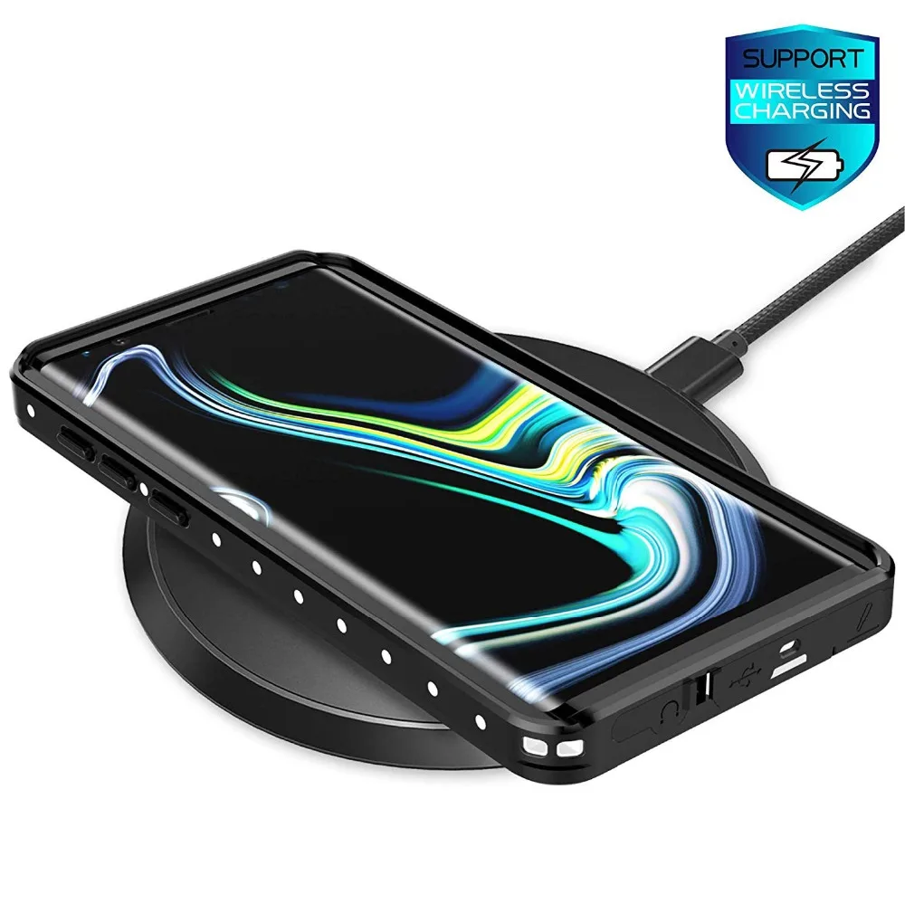Для Samsung Note 8 9 чехол 360 полная Защита задняя крышка для Galaxy водонепроницаемый