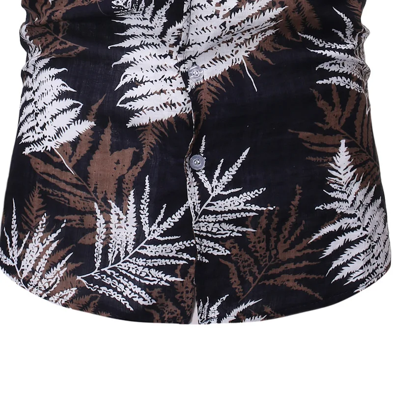 

2019 New Men's Short Sleeve Hawaiian Shirt Summer Print Mens Casual Beach Hawaii Shirts Party Holiday Aloha Shirt Moda Plus Size