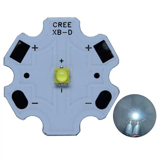 With 20mm pcb 10pcs 3W Nation Star 2525 SMD High Power LED diode Chip light emitter Cool White Warm White instead of CREE 2525 XB-D XBD led - Испускаемый цвет: With 20mm pcb