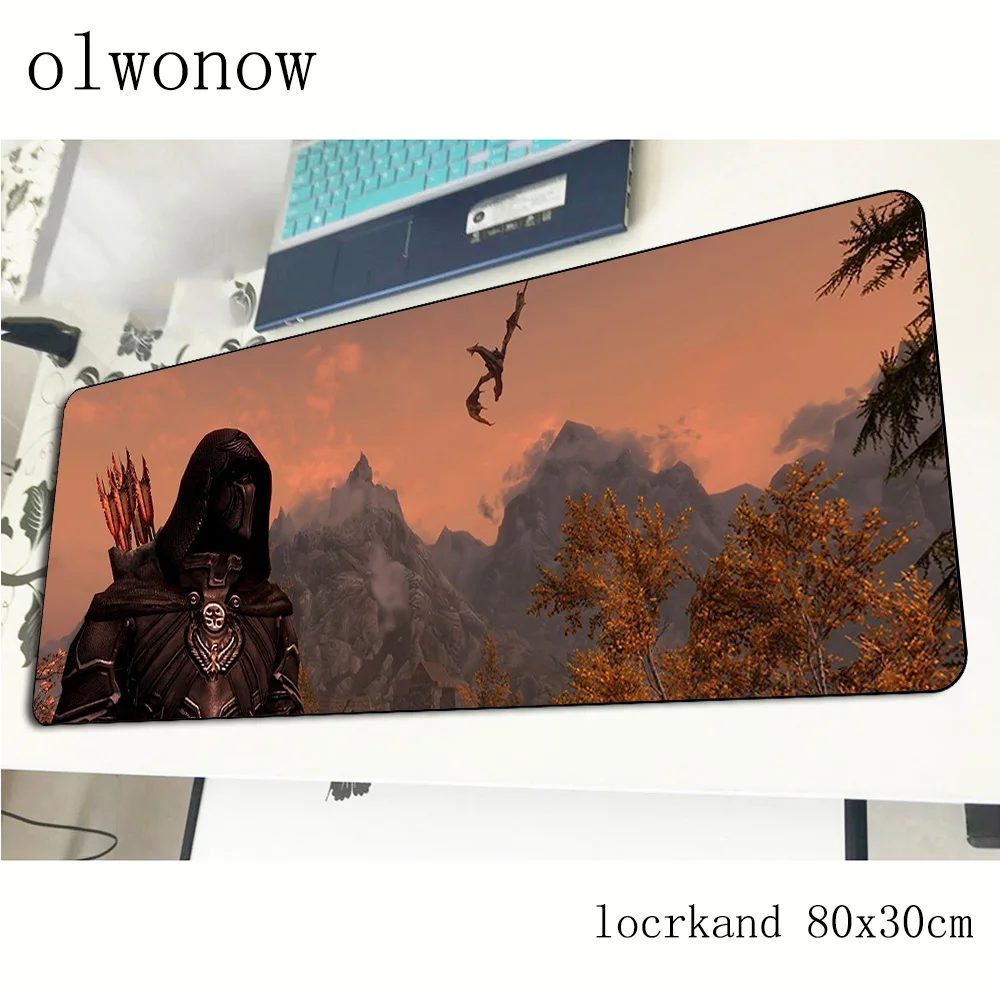 Skyrim коврик для мыши 80x30 см рождественские подарки игровой большой геймер лучший
