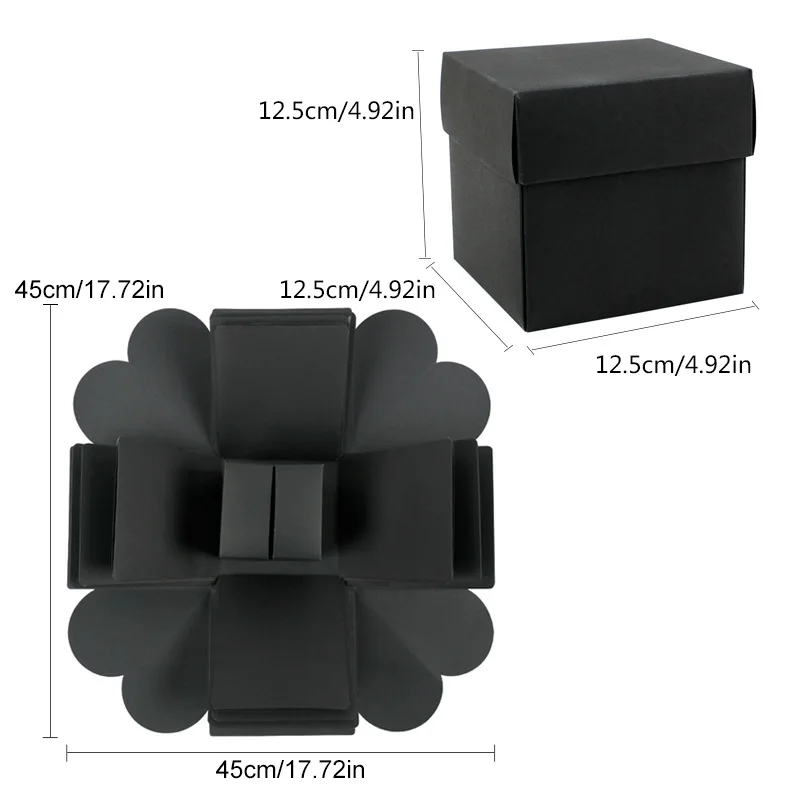 Высокое качество DIY сюрприз любовь взрыв коробка подарок для юбилея скрапбук