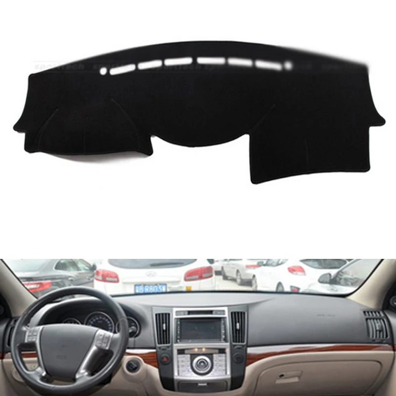 

Для Hyundai Veracruz ix55 2006 2007 2008 2009 2010-2015 Нескользящая нижняя крышка приборной панели, автомобильные наклейки, аксессуары для интерьера автомобиля