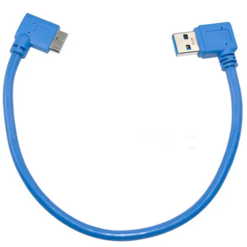 30 см USB 3 0 A 90 градусов с левым углом штекер на Micro B короткий кабель|left angle|usb 3.0 maleusb