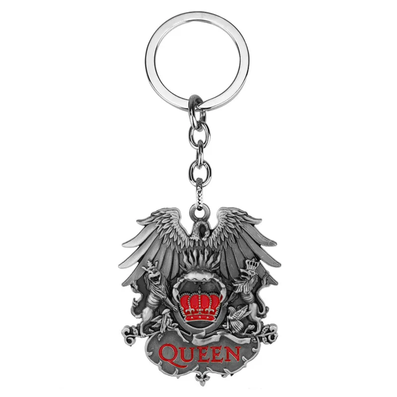 Новое поступление Королевское ожерелье логотип музыкальной группы ожерелья с подвесками для мужчин и женщин подарок фанатов - Окраска металла: keychain silver
