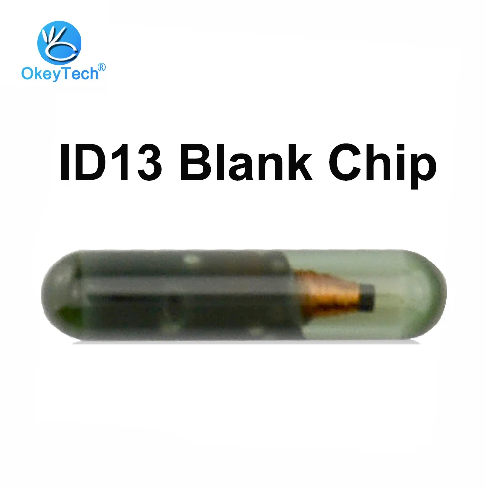 

OkeyTech Transponder Car Key Chip ID13 Blank Glass Chips For Audi Fiat Honda Lancia Saab VW Kia Skoda Porsche Peugeot for CN900