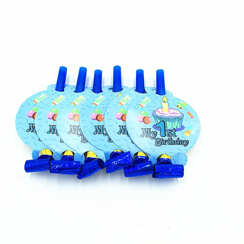 6 шт./лот мой первый день рождения для мальчиков Детские вечерние украшения на