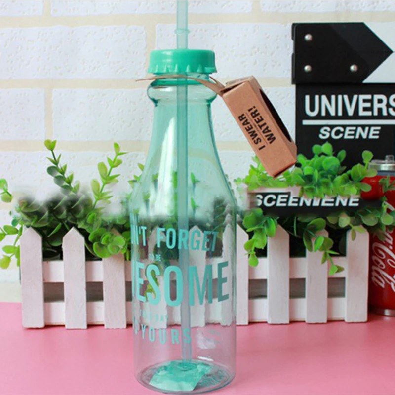 650 мл модная бутылка для воды высококачественный пластиковый портативный с