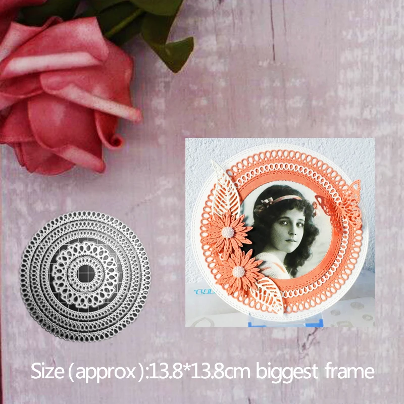 Металлические пресс-формы 13 8*13 8 см кромка в форме слезы Doily декор Скрапбукинг