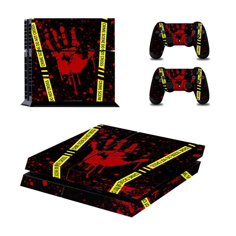 03 Terror Ghost Terror цельная наклейка для консоли для Playstation 4 консоль наклейка для PS4 наклейки+ контроллер светодиодный защитный - Цвет: 03