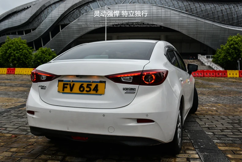 Светодиодный задний фонарь в автомобильном стиле для Mazda 3 AXELA, задний светильник в сборе- для Mazda 3, задний светильник DRL+ сигнальный светильник поворота с 4 шт