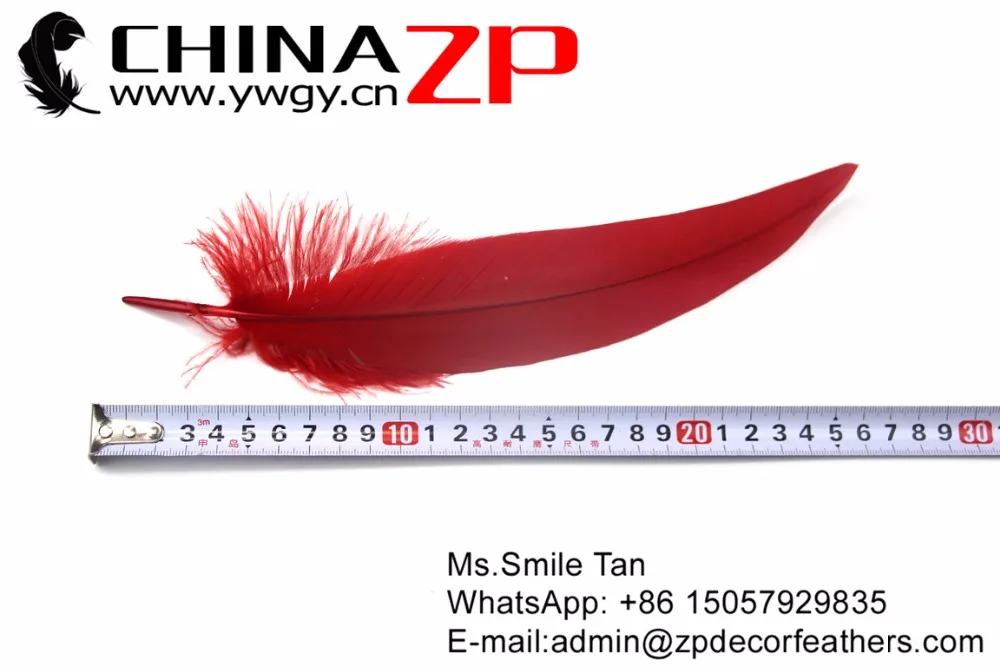 CHINAZP перо орла 100 штук 25 ~ 30 см (10 до 12 дюймов) Красный Орл танцевальные костюмы