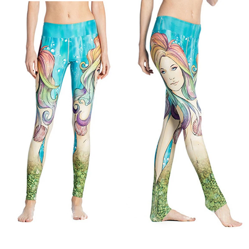 12 дизайнерских качественных женских эластичных леггинсов для йоги с 3D принтом