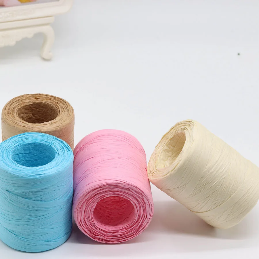 Ручная пряжа из рафии 180м