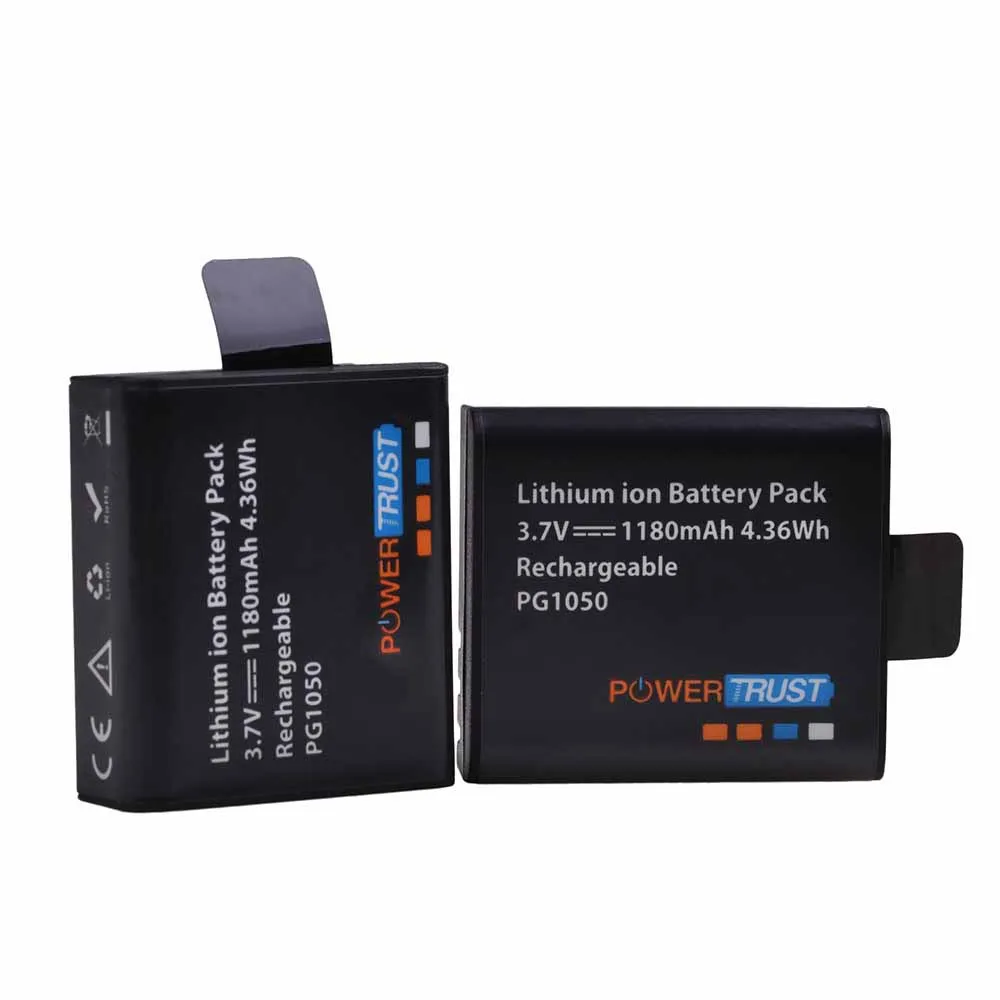 PowerTrust 4x PG1050 батарея 1180 мАч аккумуляторная батарея для SJCAM SJ4000 sj4000 SJ5000X eken H9 H9R H8R H8 Экшн-камера - Цвет: 2B