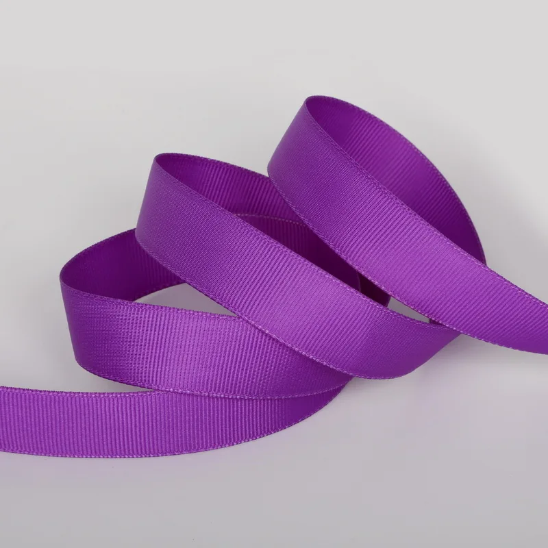 Purple 5 ярдов/партия, 7 мм, 10 мм, 15 мм, 20 мм, 25 мм, 38 мм, корсажная лента для свадебной вечеринки, Рождественская лента, подарочная упаковка, сделай сам, бант, ремесло - Цвет: Purple