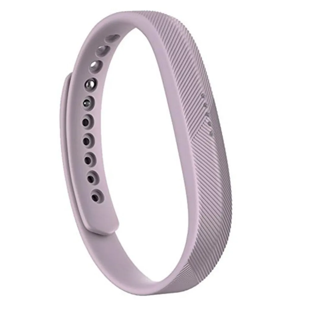 lavender Мягкий силиконовый ремешок на запястье для Fitbit Flex 2 спортивный умный Браслет сменный Браслет S трекер активности аксессуары - Цвет: lavender