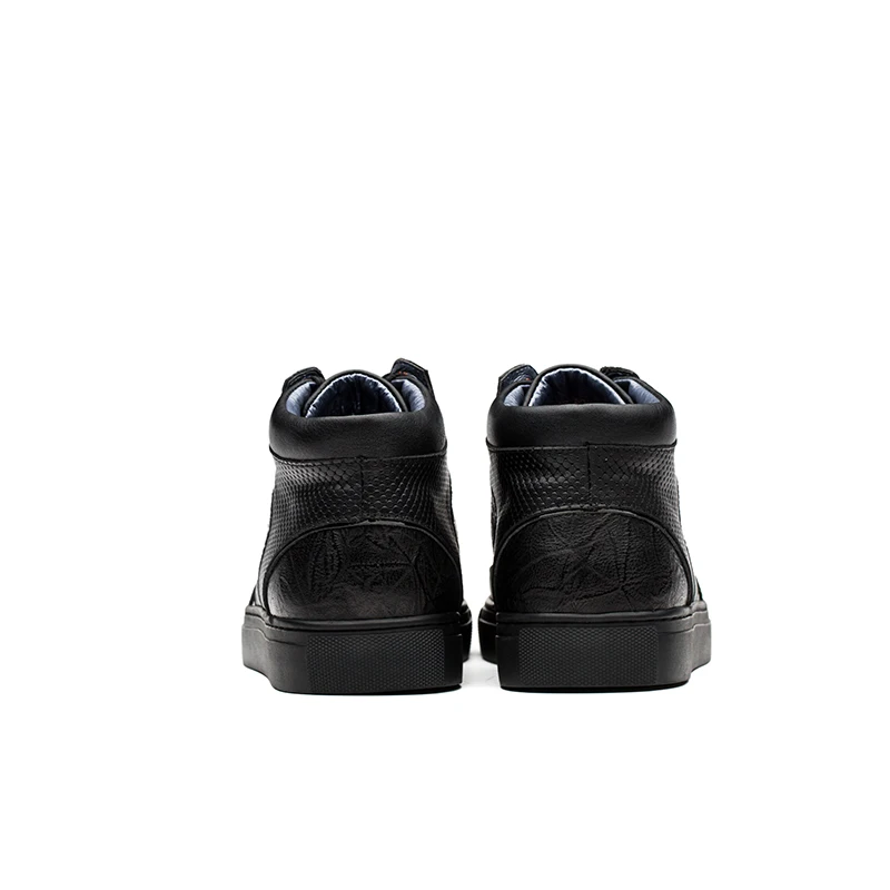 OPP Men's Shoes Fretwork Lace-up Men boots Genuine Leather Metal Toe Ankle Boots for men High Top | Обувь