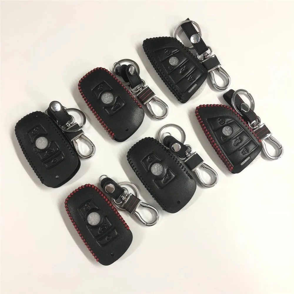 

Чехол для ключа автомобиля, кожаный, для BMW X1, X3, X4, X5, X6, F15, F16, F48, G30, G38, 525, 540, 740, 1, 2, 5, 7 серии, 218i