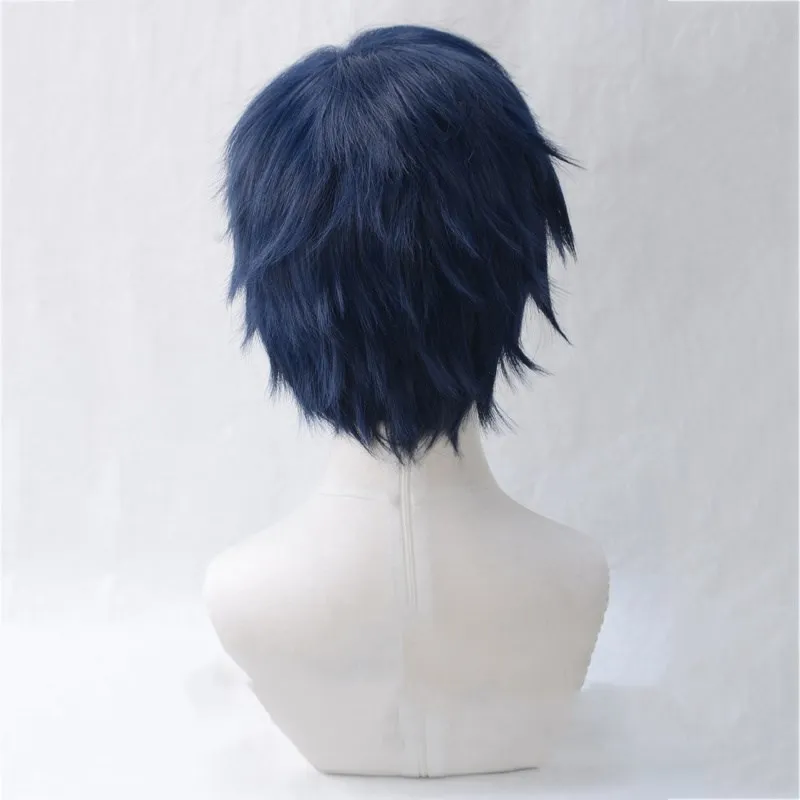 Boku no Hero academic Iida Tenya темно синий парик для косплея короткие синтетические волосы My 3