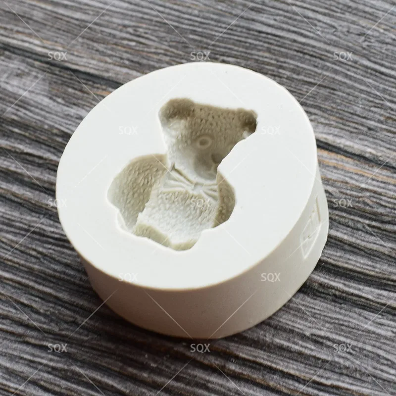 Милые мини-медвежонки для помадки формы выпечки торта инструменты украшения