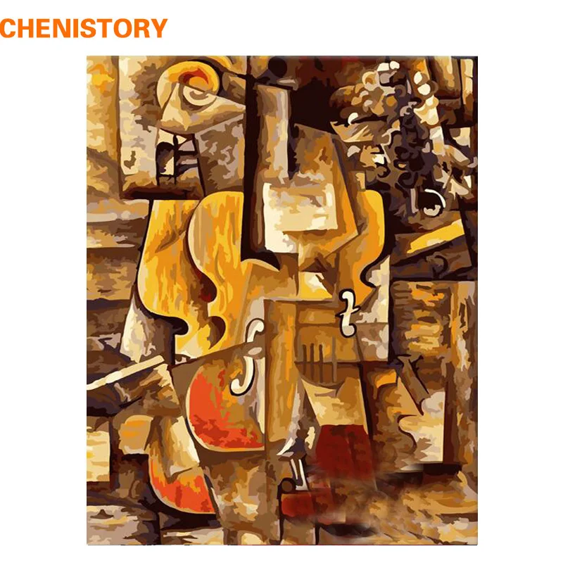 

CHENISTORY Frameless Picasso Picture DIY Painting By Numbers HandPainted Oil Painting Kit Paint By Number For Home Decor 40x50cm
