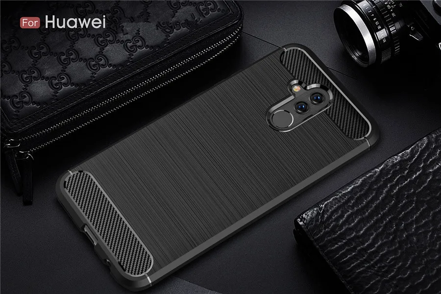 Huawei mate 20 Lite чехол противоударный huawei mate 10 20 Pro Nova 3 3i бампер из углеродного волокна ТПУ силиконовый защитный чехол