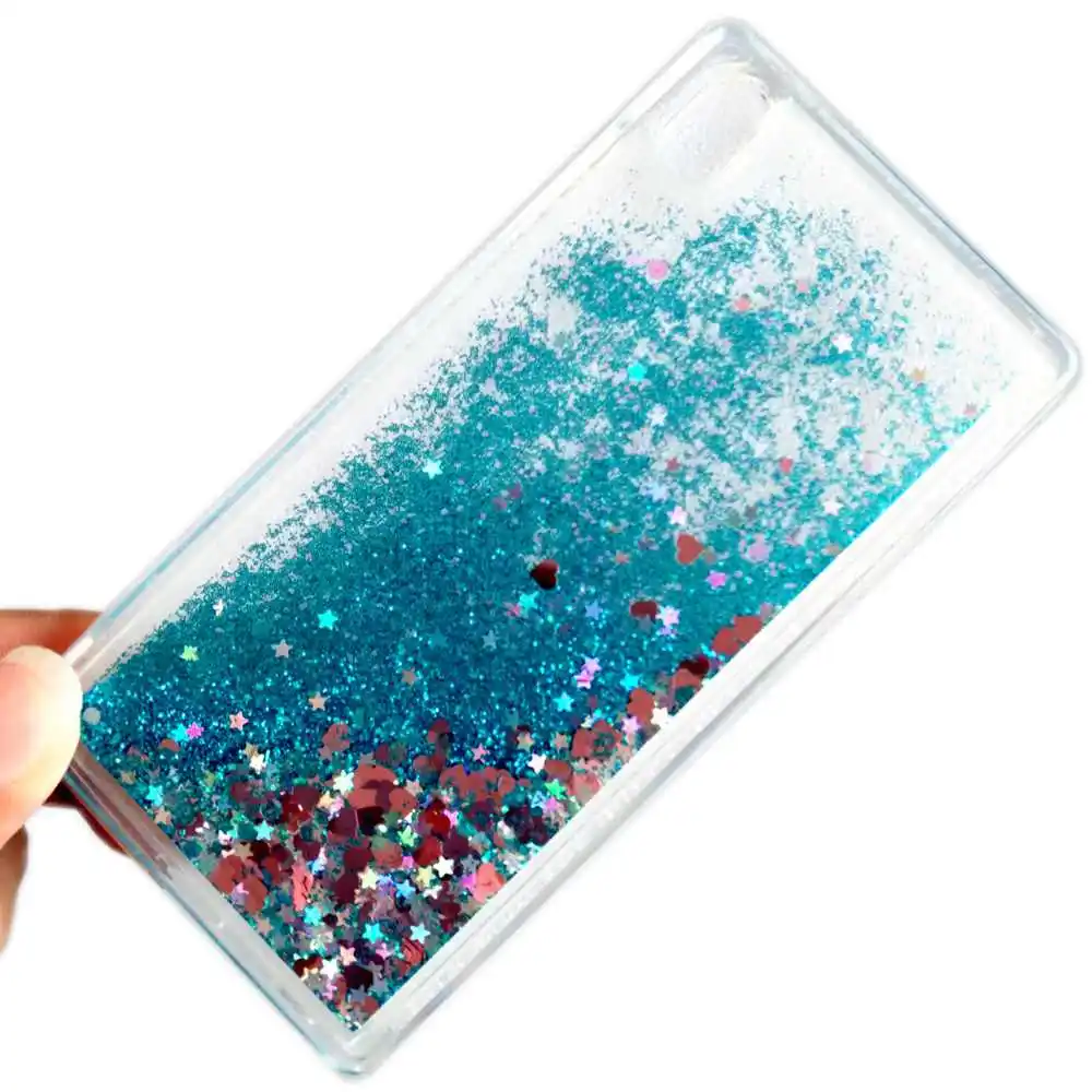Жидкий чехол на СПС чехол для sony Xperia XA для Coque sony XA1/XZ1 чехол для телефона s F3112 F3113 F3115 блестящая динамичная мягкая задняя крышка из ТПУ - Цвет: Blue