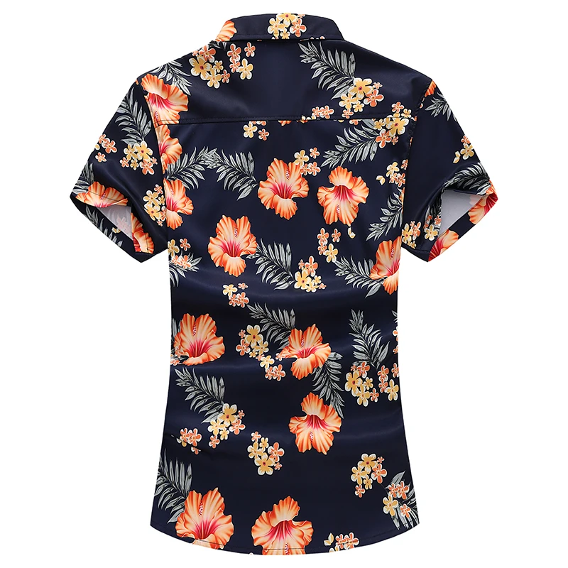 

plus size 7XL floral print mens patterned shirts summer new mens casual shirts long sleeve shirt men cotton
