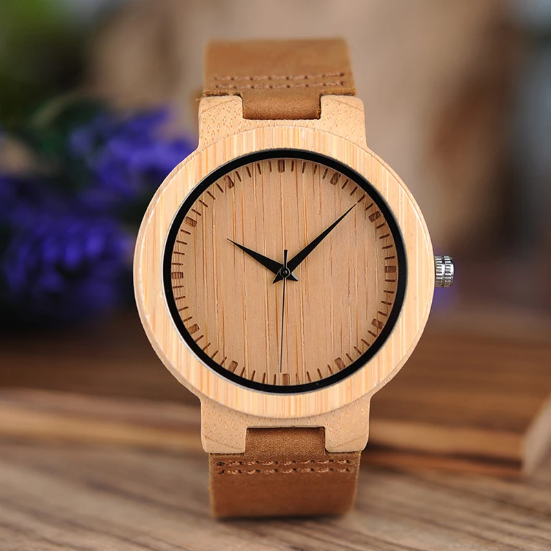 Бобо птица CbD13 наручные часы Мода Watch Повседневная japaness кварцевые для мужчин в