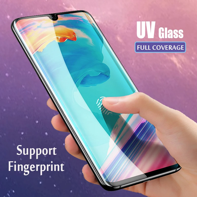 TeoYall УФ клеевое стекло для Huawei P30 Pro Защитное экрана Mate 20 Защитная пленка |