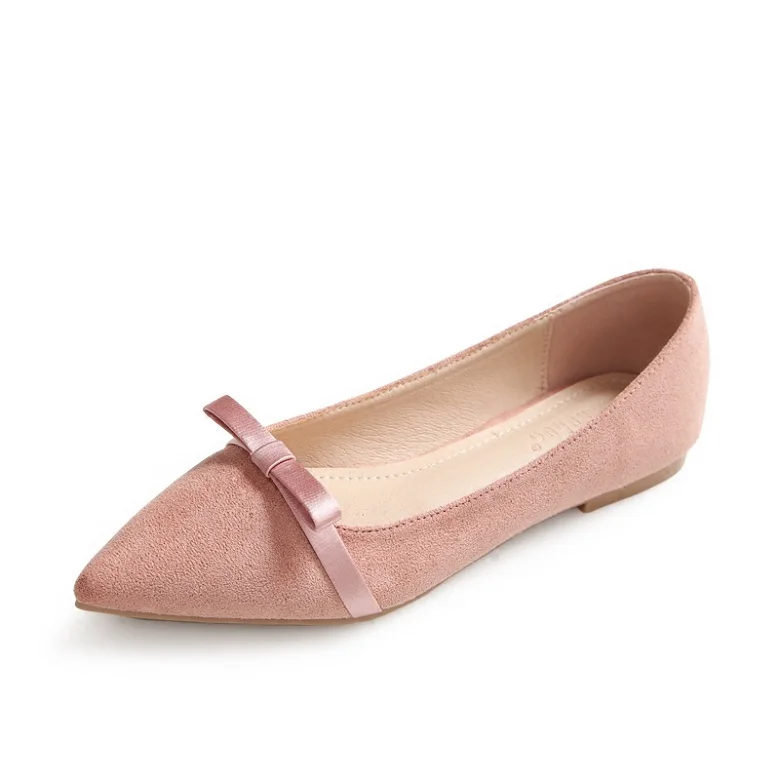 Большие Size34-43; сезон весна-осень; Новинка; милая модная женская обувь; удобные туфли на плоской подошве с бантом-бабочкой; женская обувь с острым носком; C437