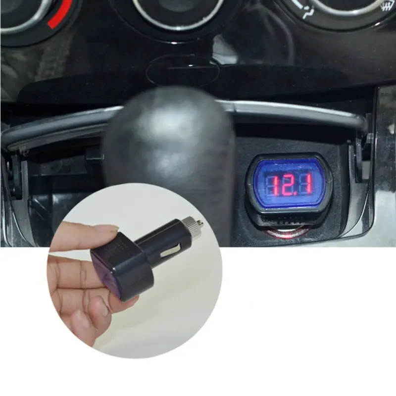 Бесплатная доставка Новый мини автомобильный вольтметр цифровой детектор