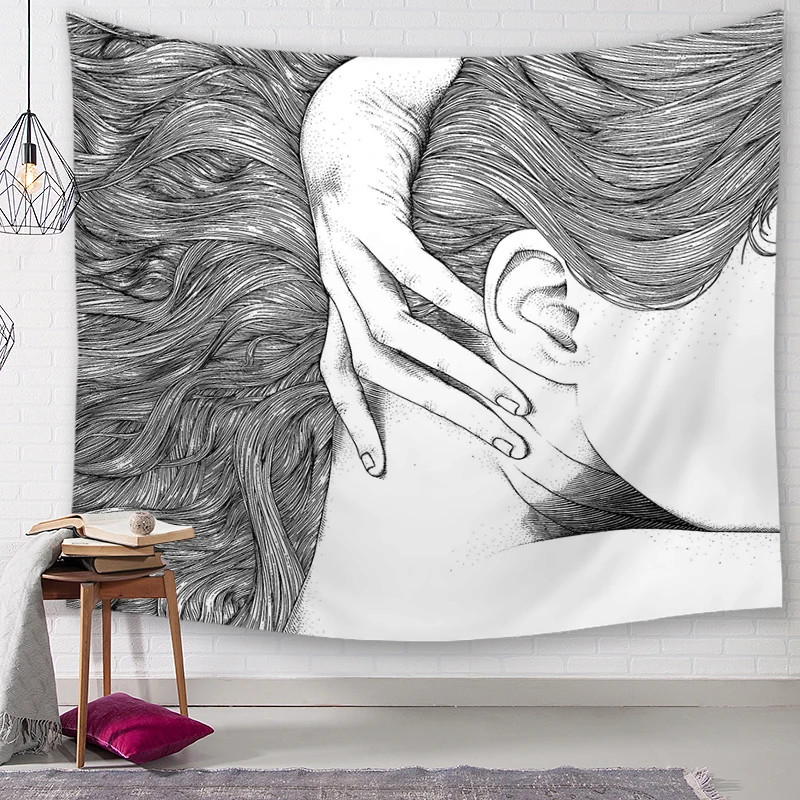 Палка напечатанный рисунок МАНДАЛА ГОБЕЛЕН настенный Декор хиппи гобелен