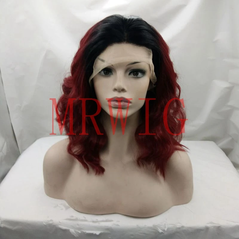 Темно бордовый волос 12 &quotGlueless Плетеный кудрявый Боб натуральные синтетические