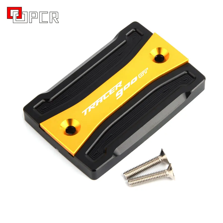 front gold Логотип Tracer 900gt мотоцикл передний и задний цилиндр для жидкости главный резервуар Крышка для Yamaha tracer 900 gt Tracer 900gt - Цвет: front gold
