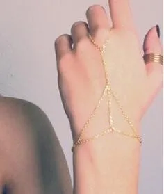 SL051new fashion beat punk hand ring one body chain back jewelry оптом | Украшения и аксессуары