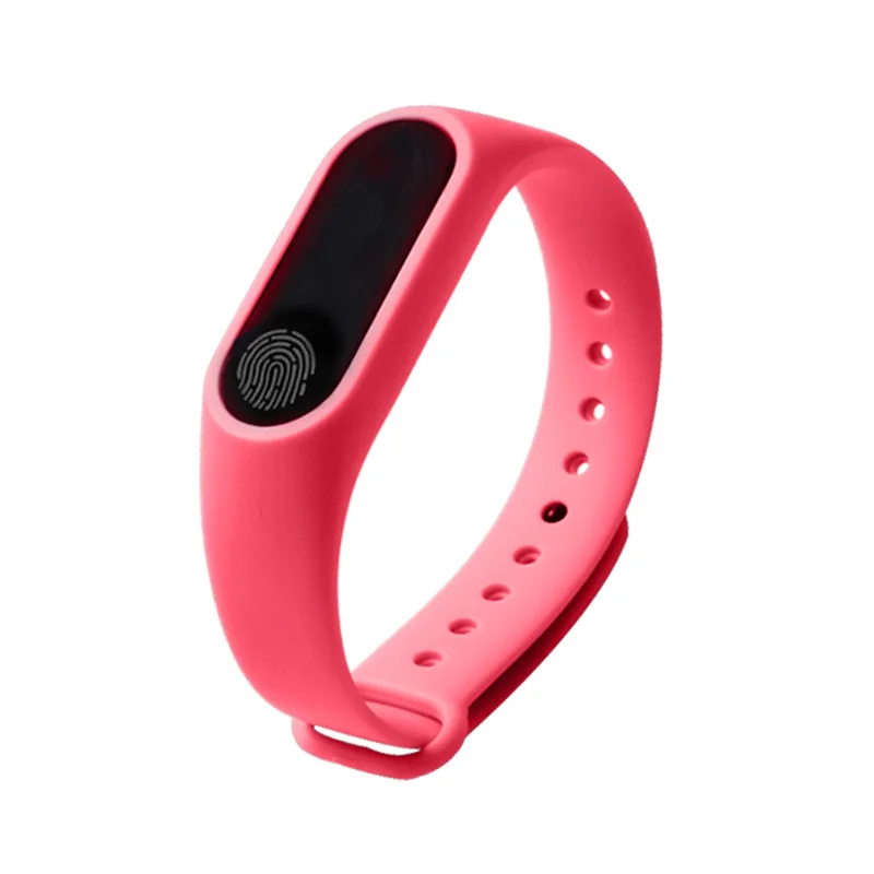 Pink Фитнес-браслет M2 трекер активности usb зарядка IP67 водонепроницаемый монитор сердечного ритма сна Шагомер умный Браслет - Цвет: Pink