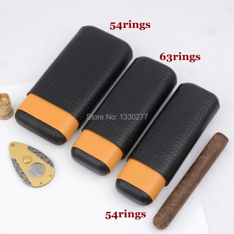 Пакет скидка путешествие на выходные держатель для сигары Cohiba Cedar Wood 2/3 трубки держатель для сигары Fit 54 кольца+ 63 кольца сигары