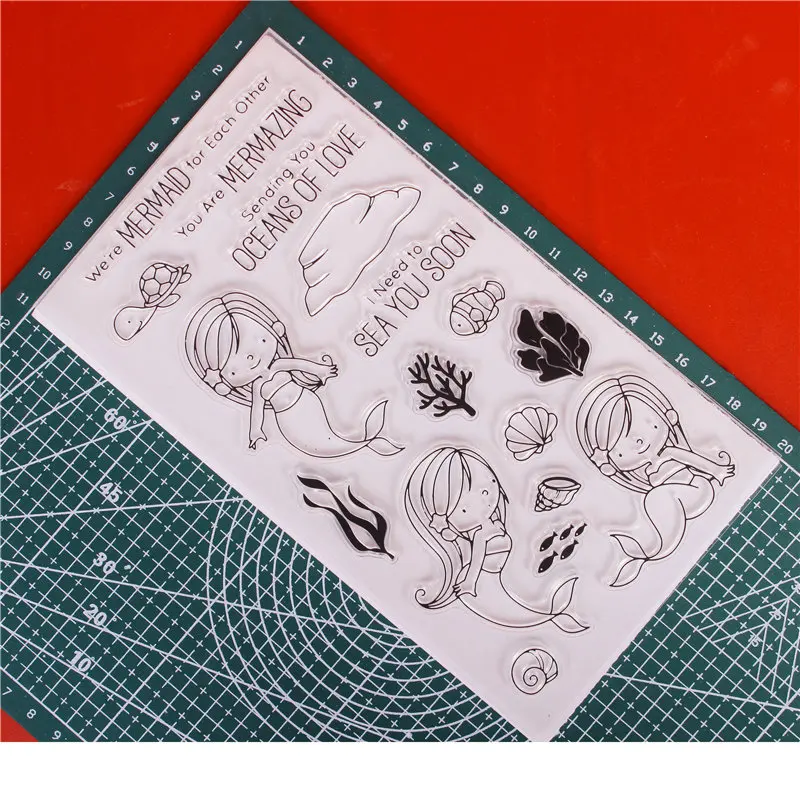 Прозрачные силиконовые штампы для самостоятельного скрапбукинга карты