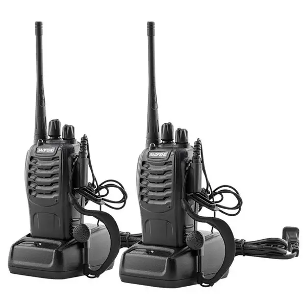 SOONHUA BF 888S 2 шт. иди и болтай Walkie Talkie “иди 5 Вт 400 470 МГц Talkie“ переносные рации с