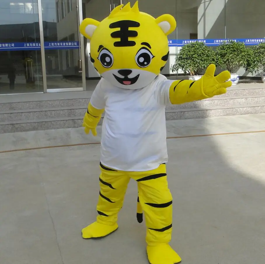 Anime Cartoon Tiger Mascot Costume Animal fancy dress Adult Size Outfit For Enterainment | Тематическая одежда и униформа