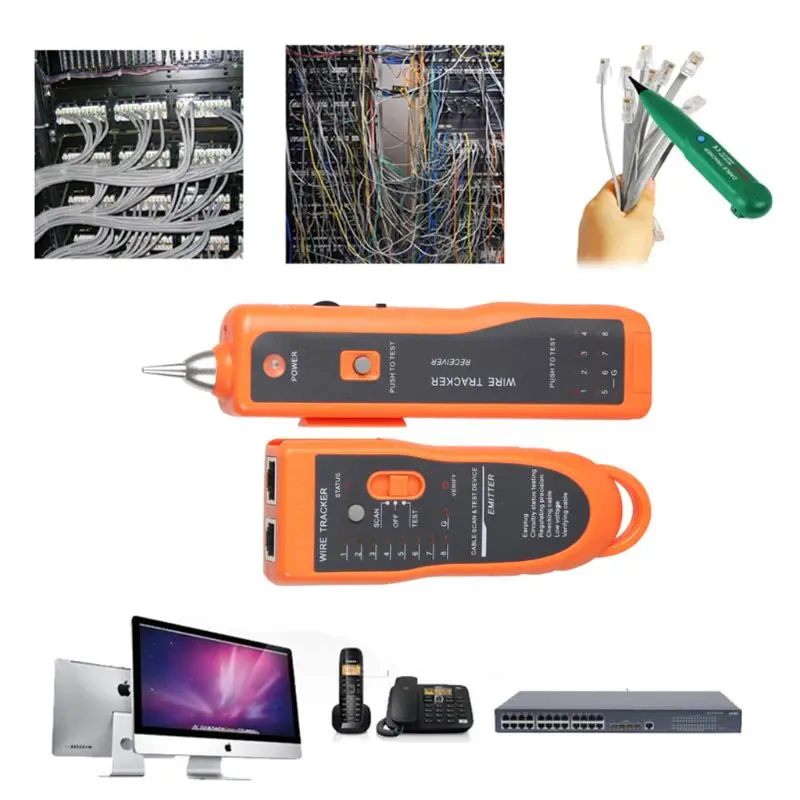 Telephone Network Cable Wire Line LAN RJ45 RJ11 Tracker Toner Trackers Tester | Инструменты