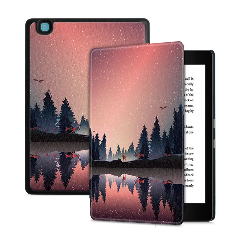 Умный чехол BOZHUORUI для Rakuten " Kobo Aura Edition 2 E-reader, с автоматическим пробуждением/сном, ультратонкий модный защитный чехол с рисунком