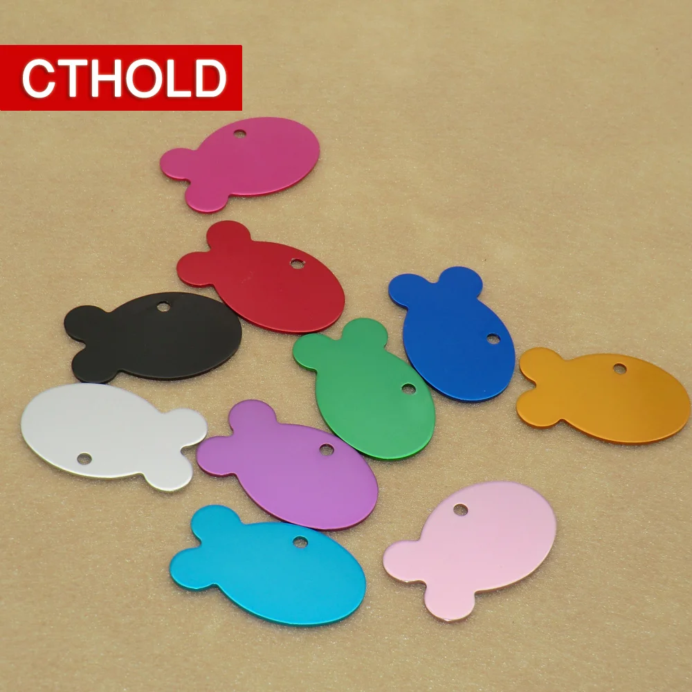 CTHOLD 100 шт. идентификационная бирка для домашних животных чистая рыбы собака кошка