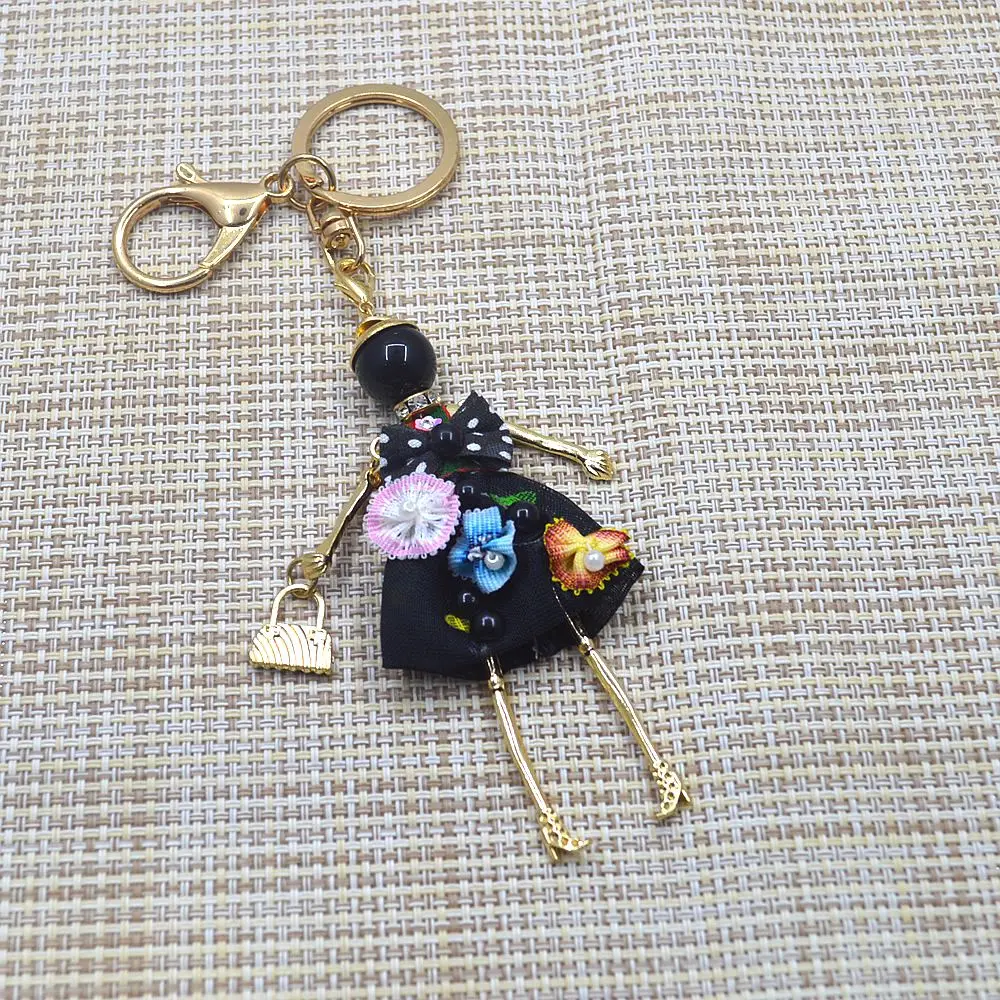 fashion new Lovely Cloth Dress Doll Necklace keychain Women Jewelry Gifts Necklce Girl Statements Bijoux Accessories | Украшения и