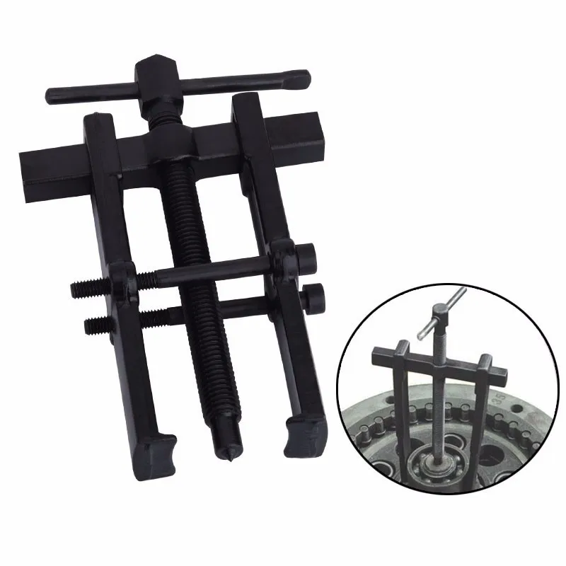 

NS Modify Two Jaws Gear Puller Black Plated Armature Bearing Puller Forging Carbon Steel Spiral Puller Forging Removal Hand Tool
