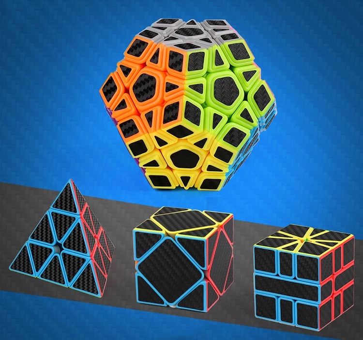 Серия наклеек из углеродного волокна волшебный куб пираминкс Megaminx детская головоломка-кубик SQ1 Развивающие игрушки для детей головоломка куб игрушка для взрослых