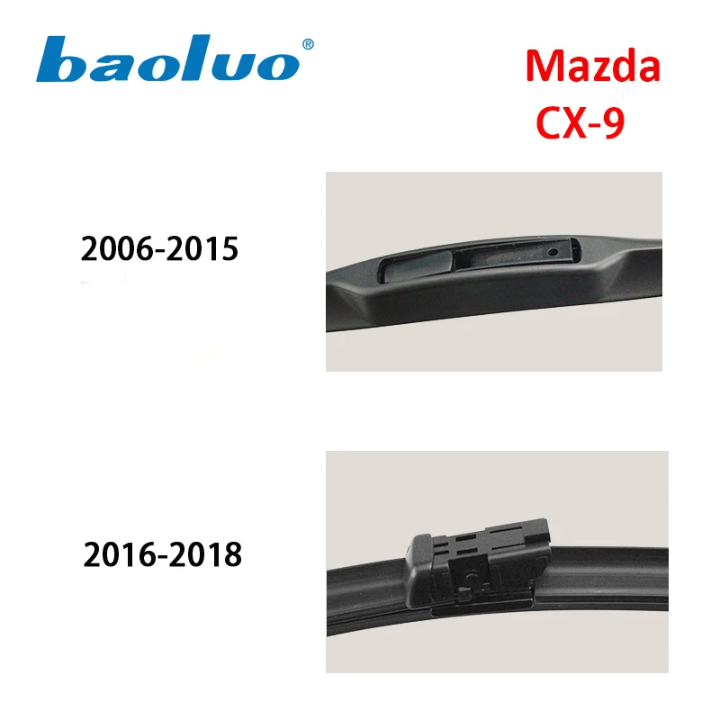 Baoluoбыл стеклоочистителей для Mazda CX 9 26 ''+ 16'' 2006 2007 2008 2009 2010 2011 2012 2013 2014 2015 2016 2017