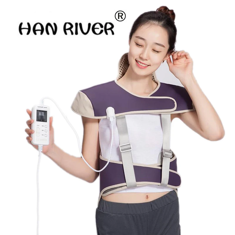 

Far infrared hot compress Electric Heating Vest Back Support Shoulder Pads Vest Heated Shawl Suitable For Neck Back Pain Relief